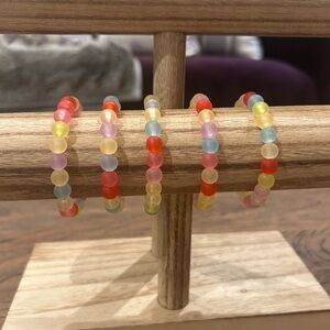 Confetti bead bracelets
